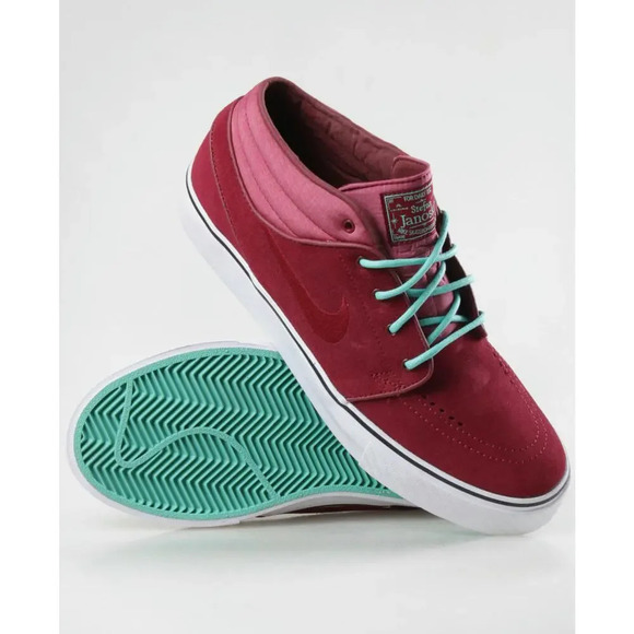 Nike Other - Nike Zoom Stefan Janoski Mid Size 13 Men Causal Sneakers Red Blue Streetwear